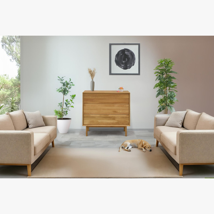 Dubowa Kommode mit Schubladen Oslo II auf Füßen