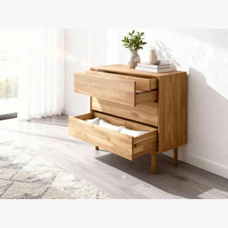 Dubowa Kommode mit Schubladen Oslo II auf Füßen