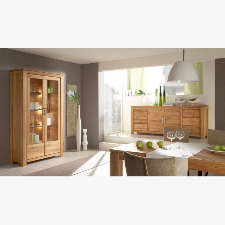 Drevený dubový príborník do jedálne, typ 47