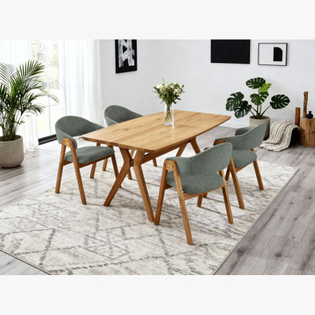 Dubový Tisch oval 180 x 90 cm