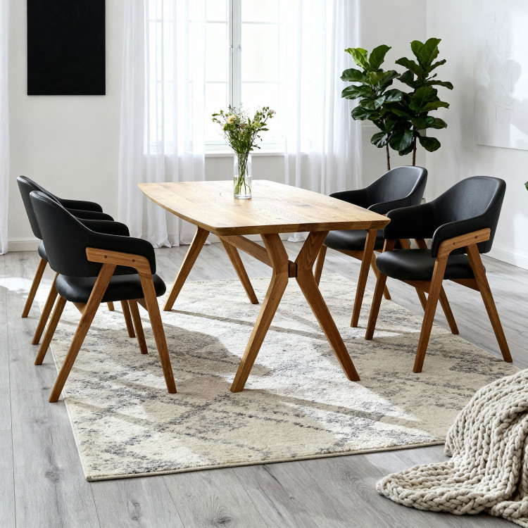 Dubový Tisch oval 180 x 90 cm