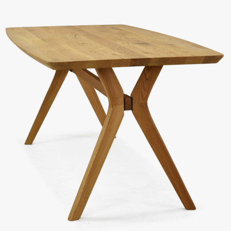 Dubový Esstisch oval 180 × 90 cm und Stühle Arco