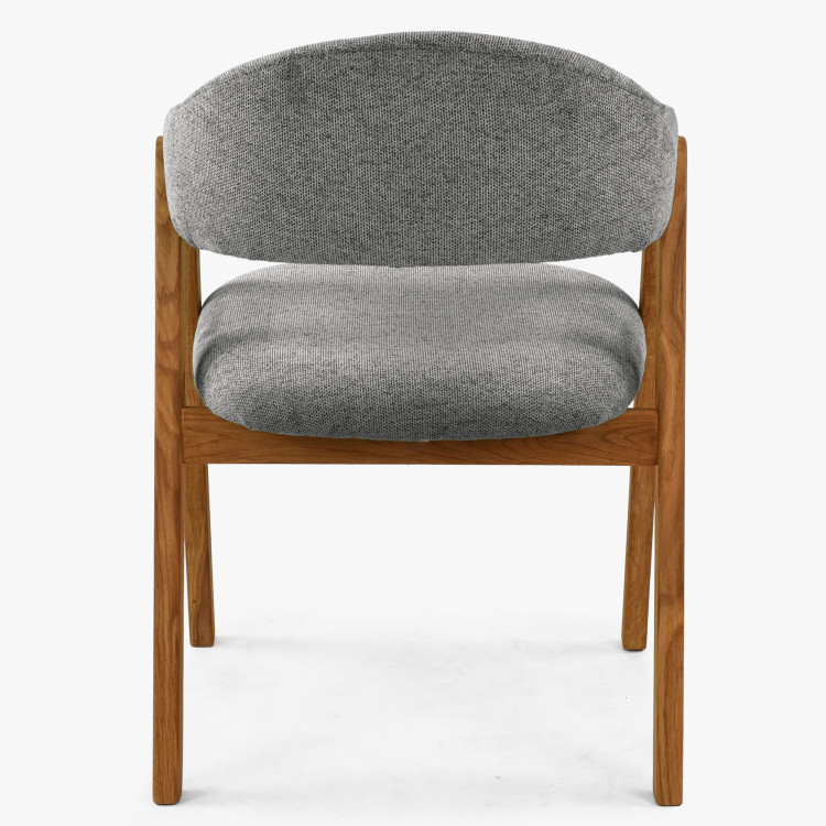 Dubový Esstisch oval 180 × 90 cm und Stühle Arco