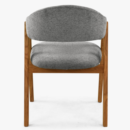 Dubový Esstisch oval 180 × 90 cm und Stühle Arco