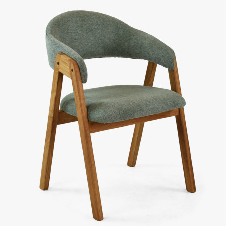 Dubový jídelní stůl oválný 180 × 90 cm a židle Arco matová