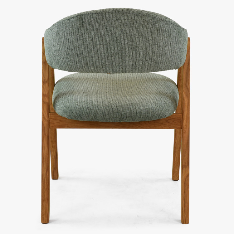 Dubový jídelní stůl oválný 180 × 90 cm a židle Arco matová