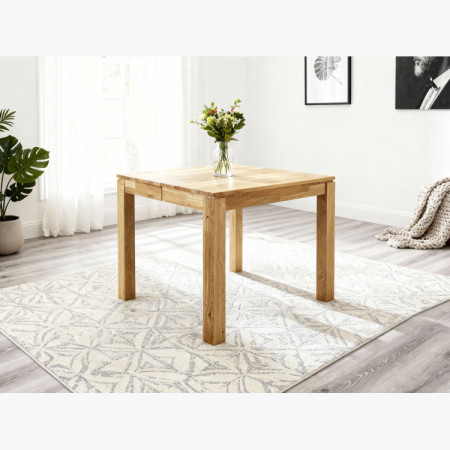 Eichen quadratischer Tisch mit Auszug 80 x 80 cm