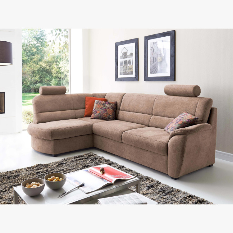 Moderne Sitzgarnitur mit Ottoman links