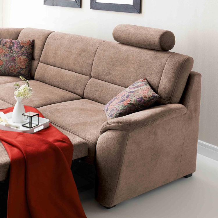 Moderne Sitzgarnitur mit Ottoman links