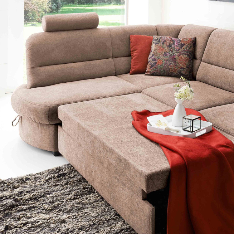 Moderne Sitzgarnitur mit Ottoman links