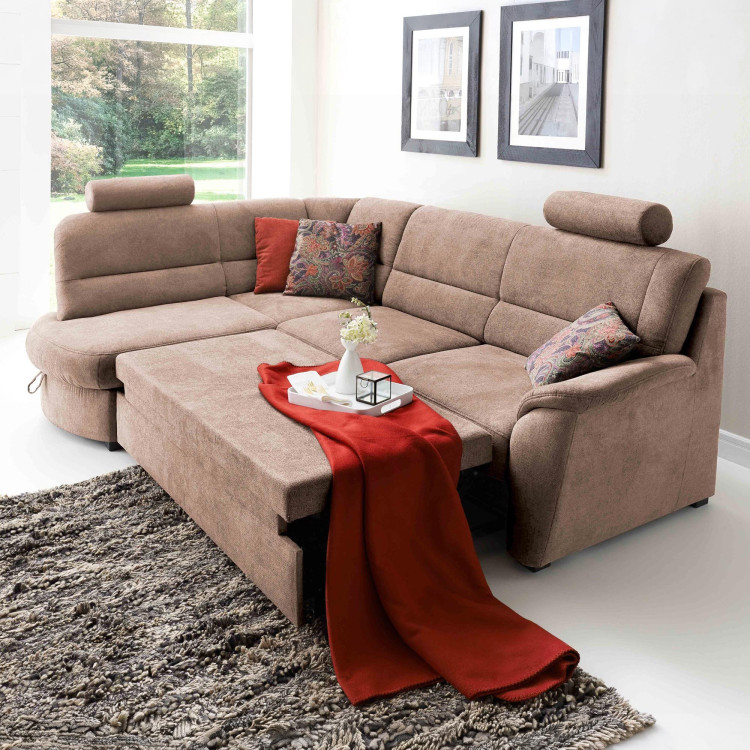 Moderne Sitzgarnitur mit Ottoman links