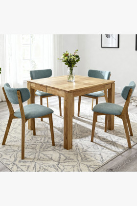 Rozklappbares Esszimmer-Set Matuš 80 × 80 + 4× Amisa