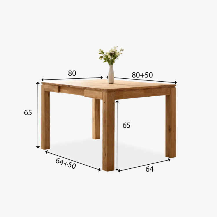 Rozklappbares Esszimmer-Set Matuš 80 × 80 + 4× Amisa