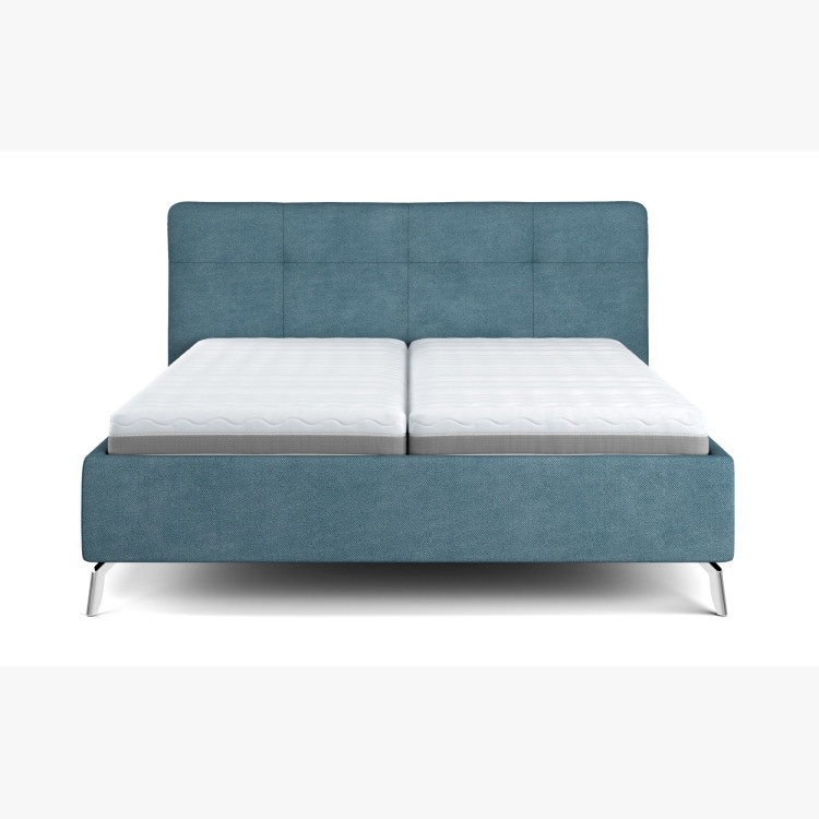 Čalouněná postel s úložným prostorem blau, 180 x 200 cm