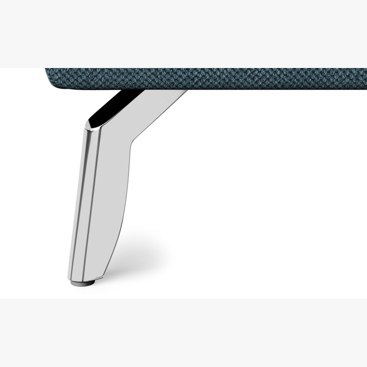 Čalouněná postel s úložným prostorem modrá, 160 x 200 cm