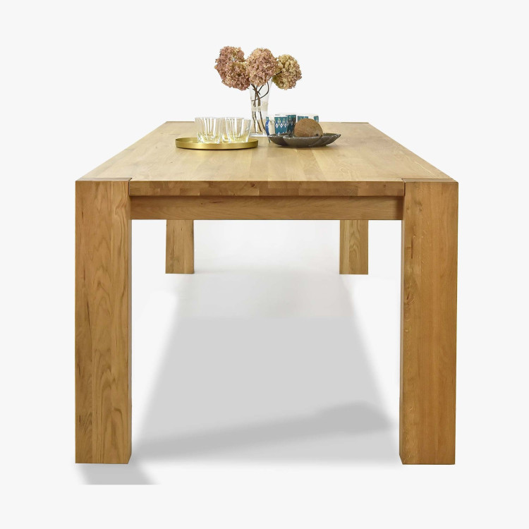 Esstisch für 10 Personen aus massivem Eichenholz, Zlatko 240 x 100 cm