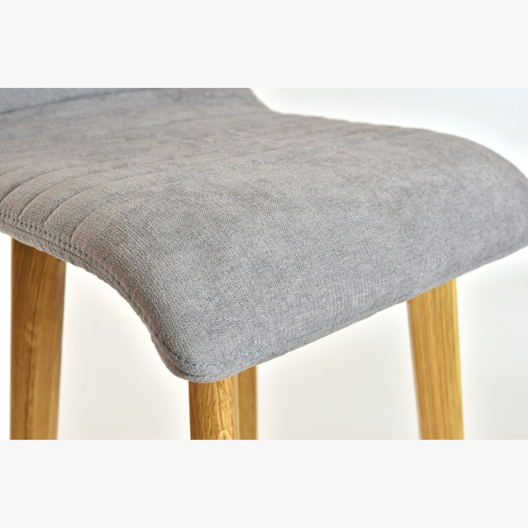 Čalouněné židle Arosa Eichenfüße und Esstisch Eiche York