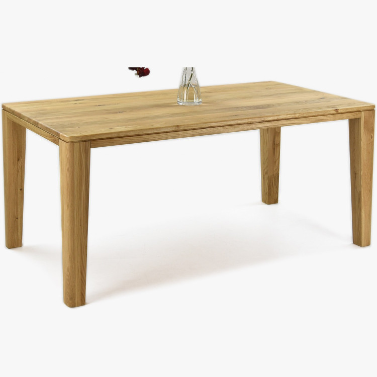 Luxuriöser Esszimmerstuhl Almondo aus Eiche inklusive Eichenholz-Tisch York für 4 - 8 Personen