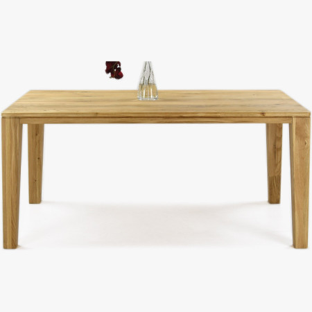 Luxuriöser Esszimmerstuhl Almondo aus Eiche inklusive Eichenholz-Tisch York für 4 - 8 Personen