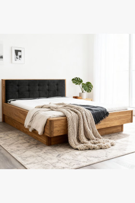 Poste aus massiver Eiche mit Stauraum, Texas 180 cm