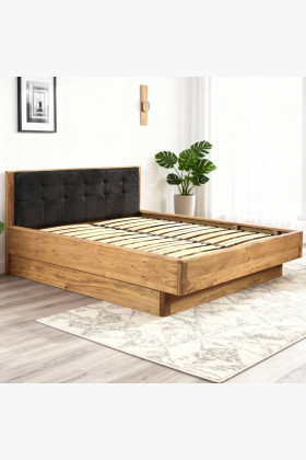 Poste aus massiver Eiche mit Stauraum, Texas 180 cm 2