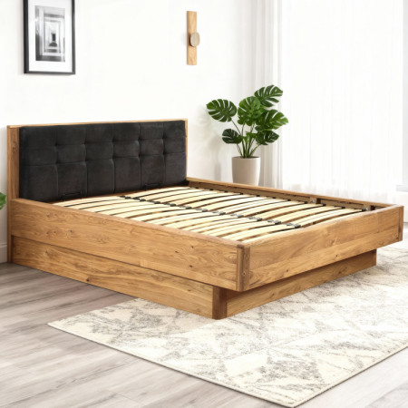 Poste aus massiver Eiche mit Stauraum, Texas 180 cm