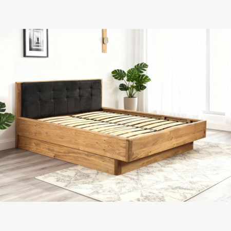 Poste aus massiver Eiche mit Stauraum, Texas 180 cm