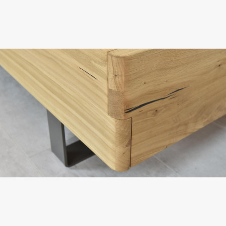 Postel Eiche auf Füßen, Toledo 180 x 200 cm