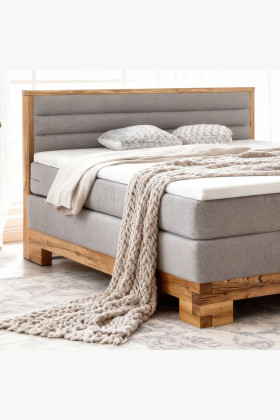 Boxspringbett massiv Eiche, Sofia 180 x 200 cm 2