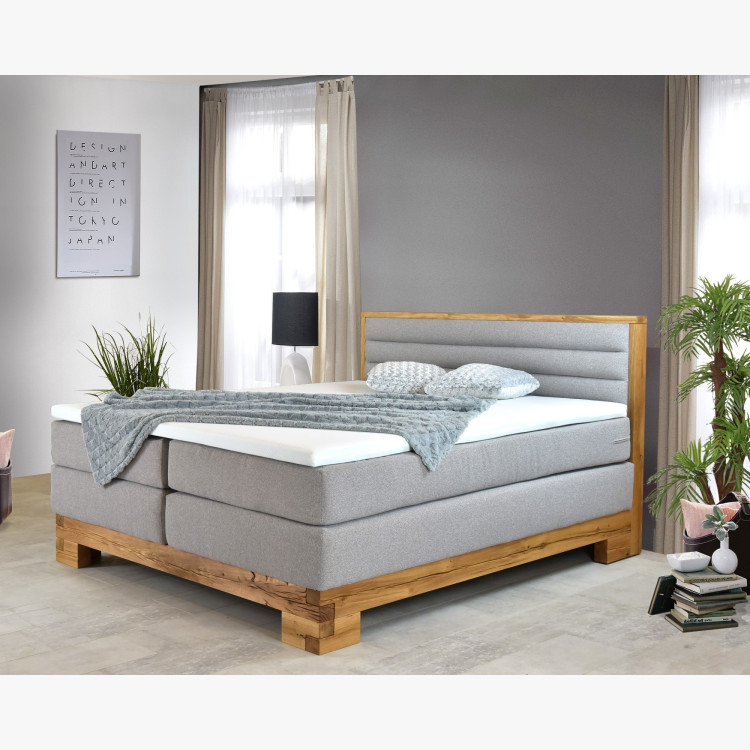 Boxspringbett massiv Eiche, Sofia 180 x 200 cm