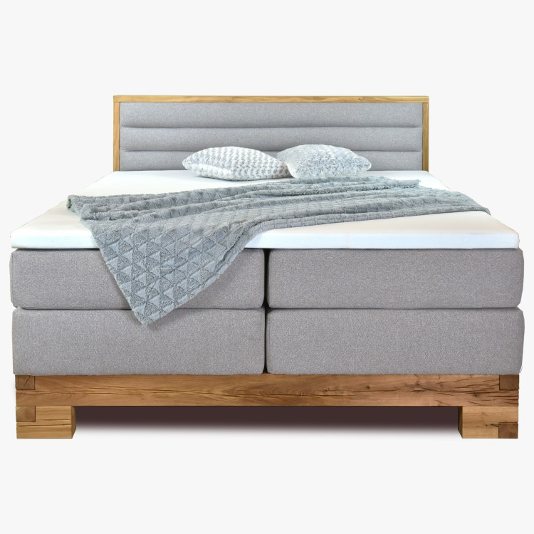 Boxspringbett massiv Eiche, Sofia 180 x 200 cm