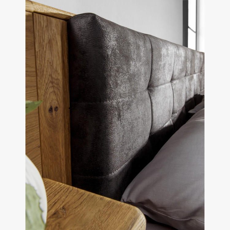 Poste aus massivem Eichenholz mit Stauraum, Texas 160 cm