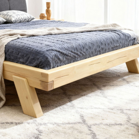 Postel aus massivem Buchenholz Anes 180x200 cm natur geölt