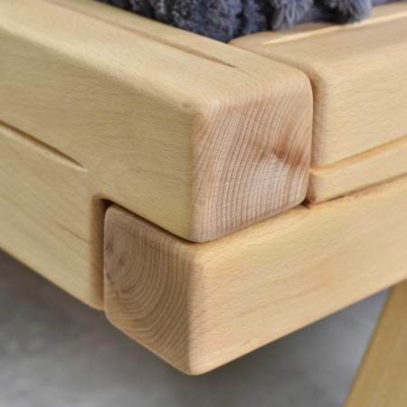 Postel aus massivem Buchenholz Anes 180x200 cm natur geölt