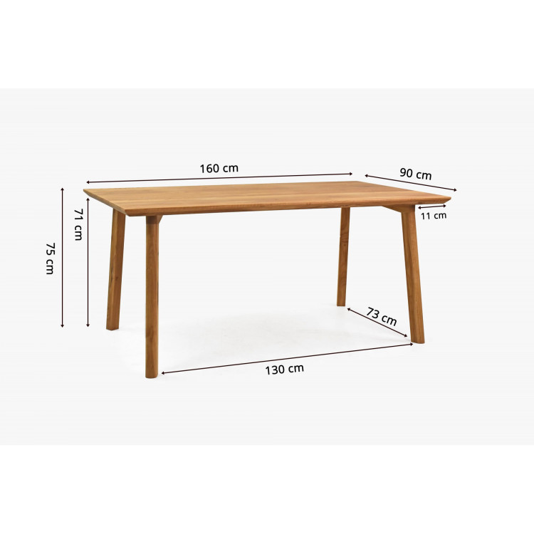 Holztisch und Holzstühle Set