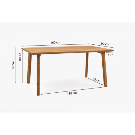 Holztisch und Holzstühle Set