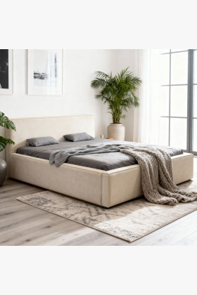 Manželská Stoffbett in Beige, Vierka 180 x 200 cm