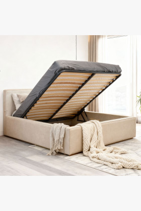 Manželská Stoffbett in Beige, Vierka 180 x 200 cm 2