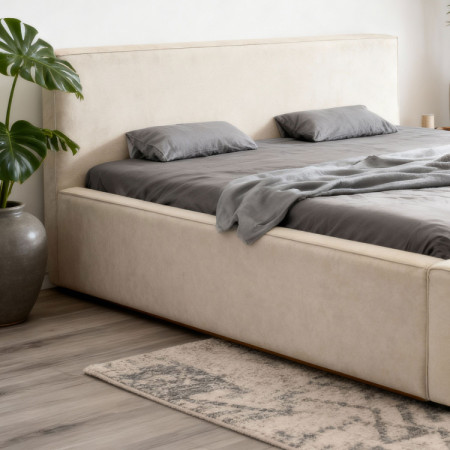 Manželská Stoffbett in Beige, Vierka 180 x 200 cm