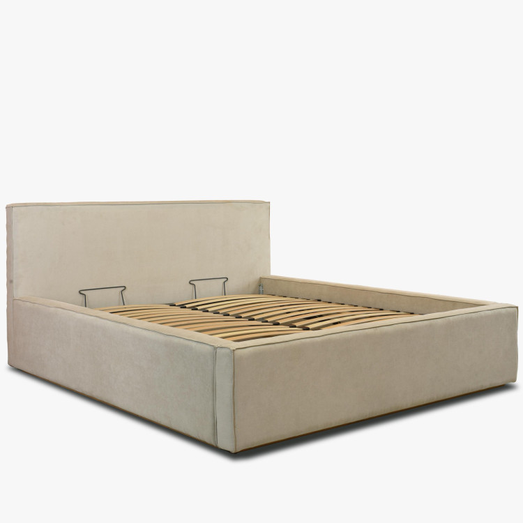 Manželská Stoffbett in Beige, Vierka 180 x 200 cm