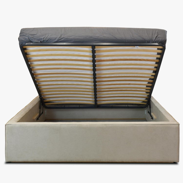 Manželská Stoffbett in Beige, Vierka 180 x 200 cm