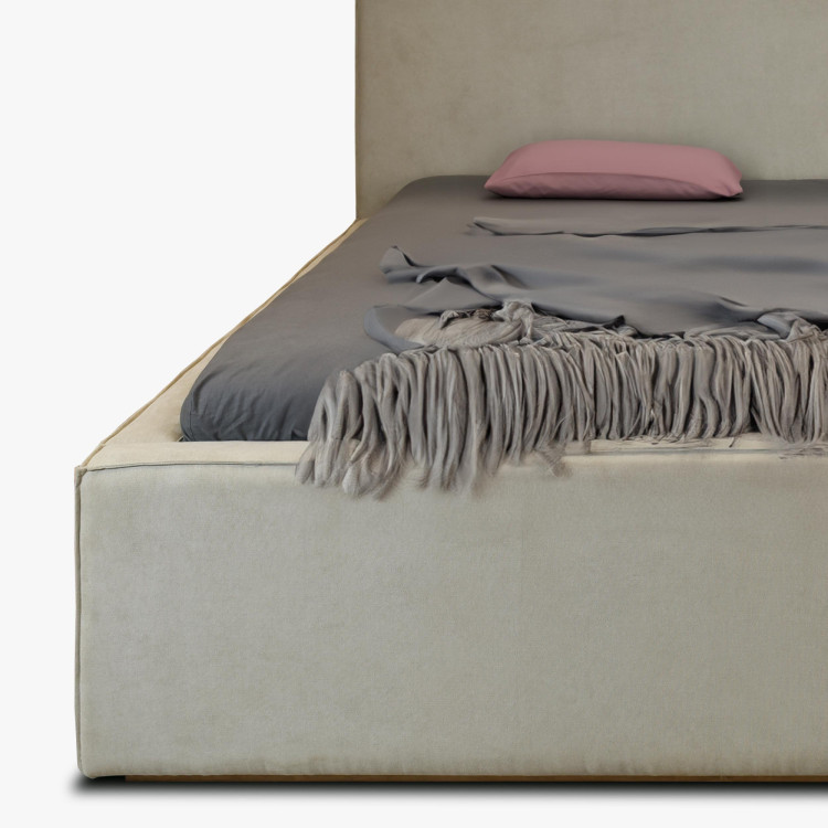 Manželská Stoffbett in Beige, Vierka 180 x 200 cm