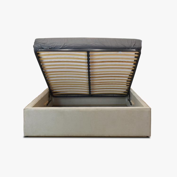 Manželská Stoffbett in Beige, Vierka 180 x 200 cm