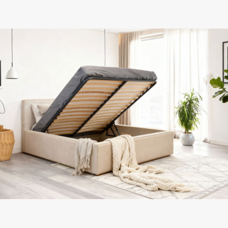 Manželská Stoffbett in Beige, Vierka 180 x 200 cm