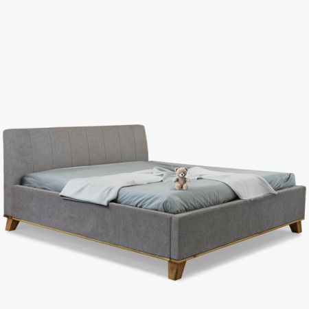 Manchettbett auf Füßen mit Stauraum 180 x 200 cm