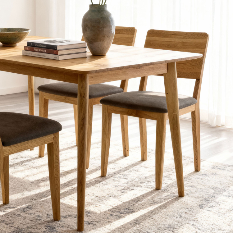 Sitzgruppe Tisch 120 x 80 cm und 4 Stühle für das Esszimmer