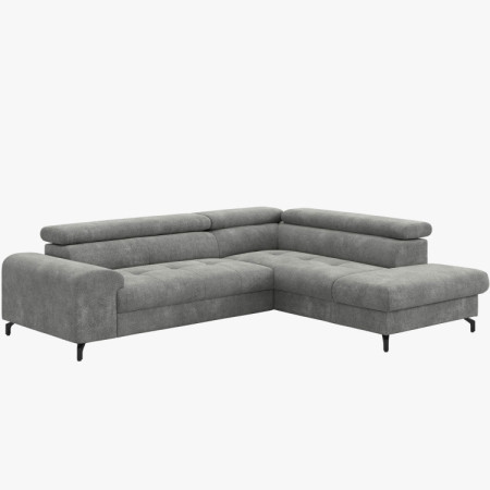 Rücksitzgarnitur mit Schlaf- und Stauraumfunktion - Rechts, Platinfarbe