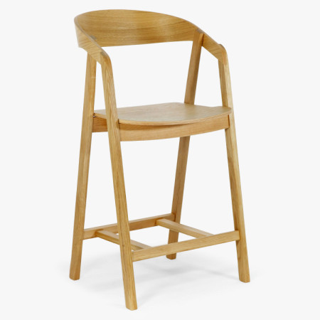 Ganz aus Holz, Barhocker aus Eiche