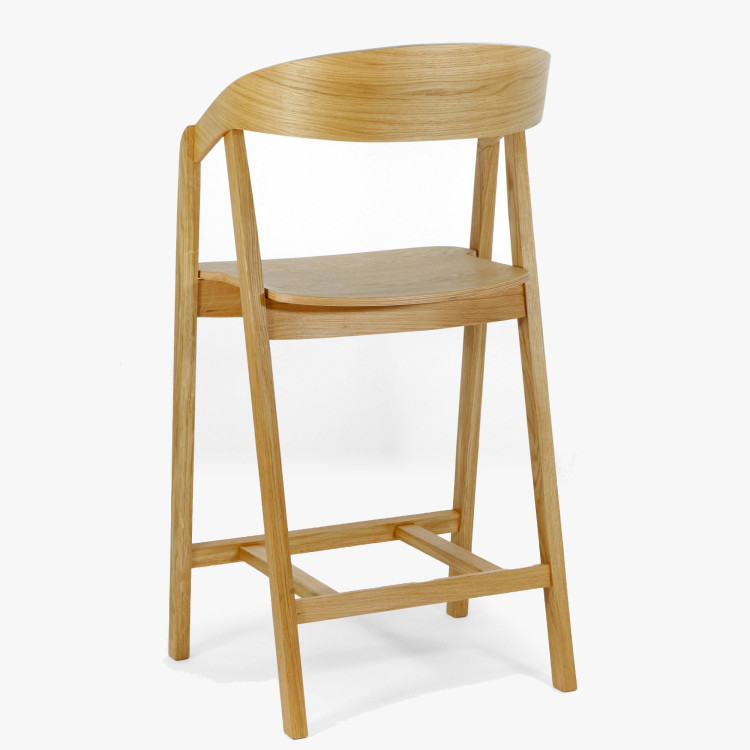 Ganz aus Holz, Barhocker aus Eiche
