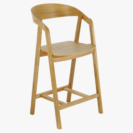 Ganz aus Holz, Barhocker aus Eiche